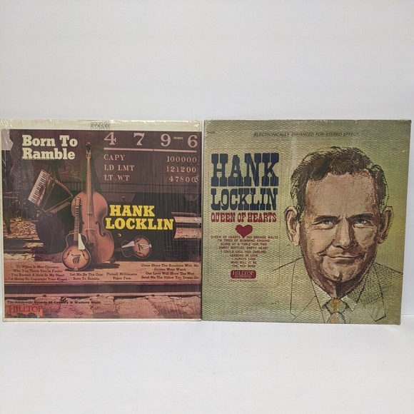 Hank Locklin Queen of Hearts & Born to Ramble  LPs Long Playing - Picture 1 of 11